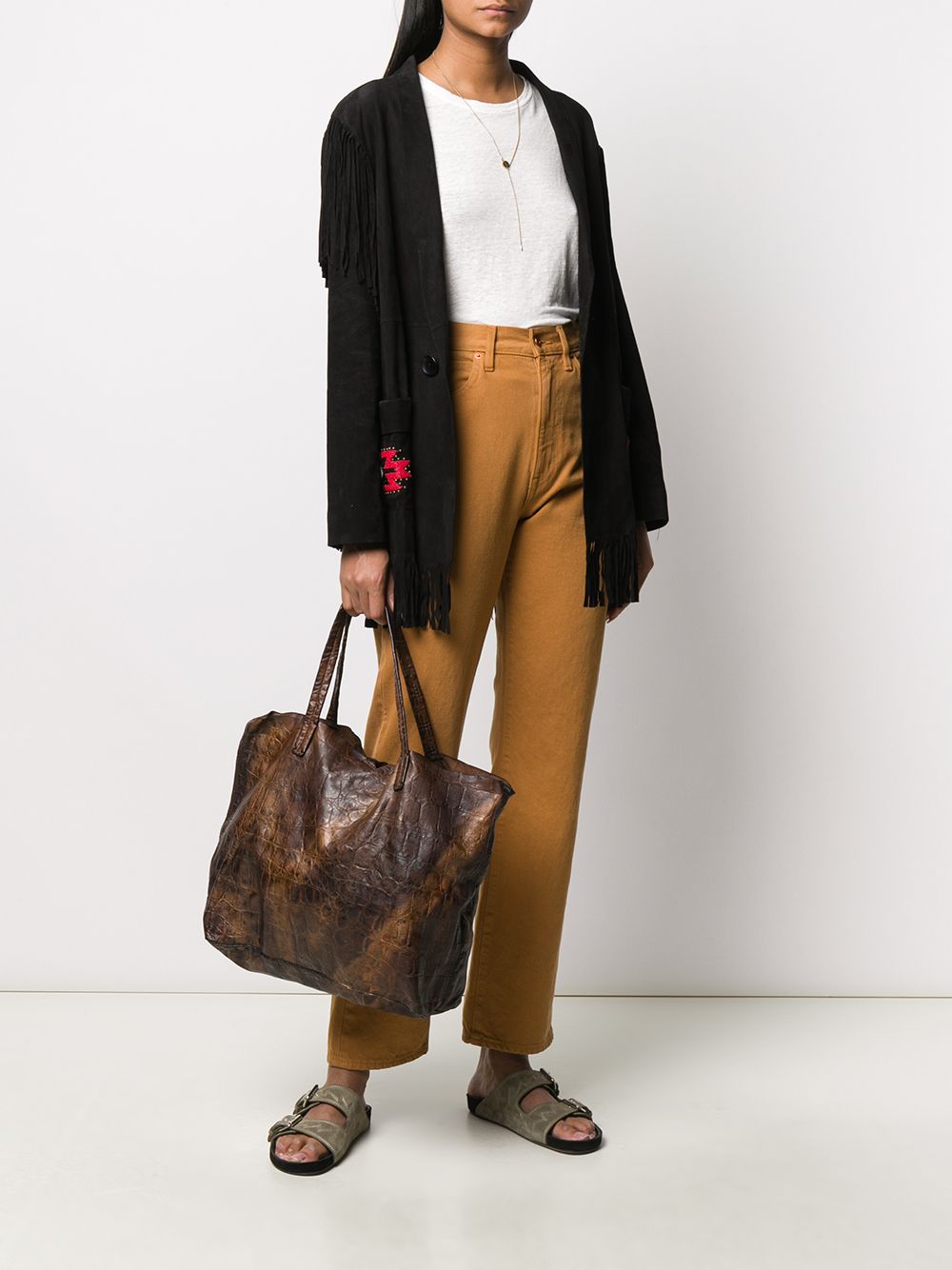 фото Numero 10 belen embossed tote bag