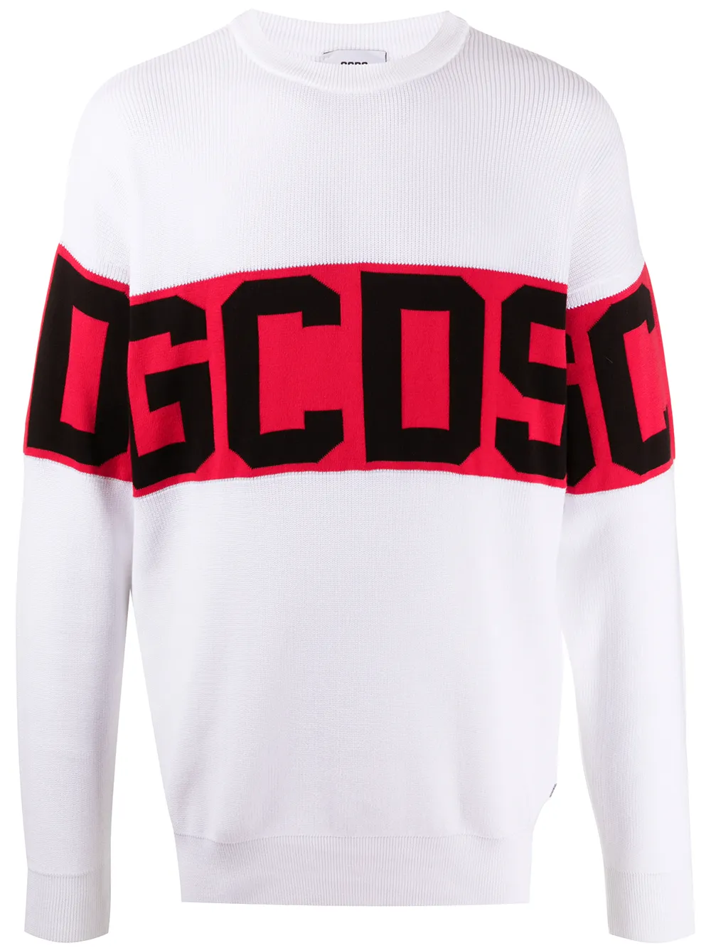 

Gcds suéter oversize con logo - Blanco