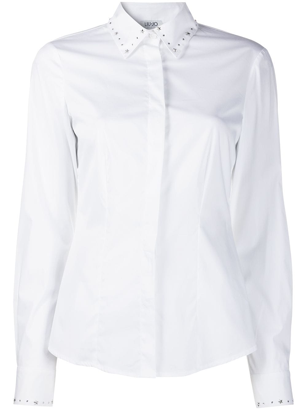 Liu •jo Studded Details Shirt In White