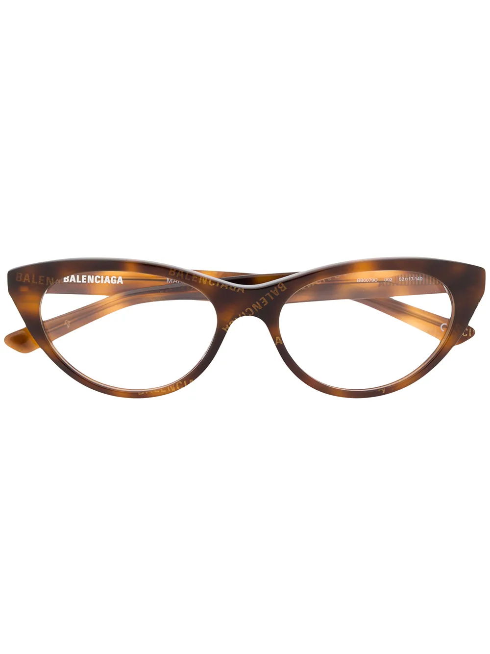 Balenciaga 猫眼框太阳眼镜 In Brown