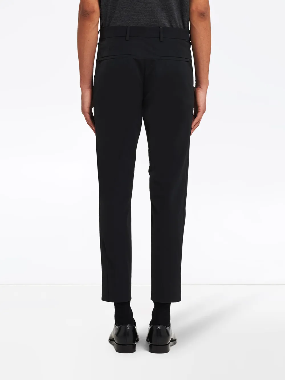 Prada Light Stretch Trousers In Black