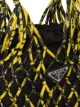 Prada حقيبة نايلون وشبك مطبوعة