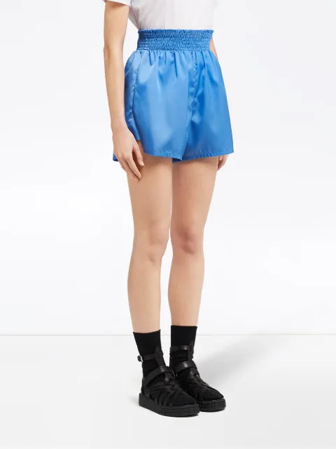 prada gabardine nylon shorts