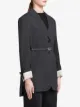Prada belted single-breasted jacket