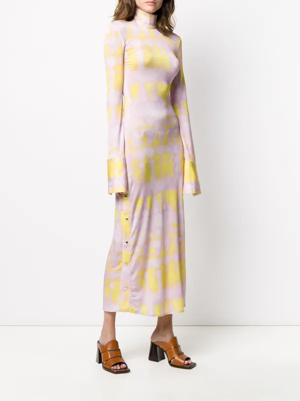 ellery silk dress Portrait in pink. Ellery wears a custom silk duchesse satin ballgown  featuring silk organza layers, a hand-draped bodice, and removable  long-sleeved cape. The perfect shade of pink achieved by strategically  layering ivory