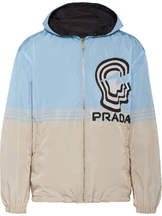気質アップ PRADA jacket nylon emblem blue - ナイロンジャケット ...