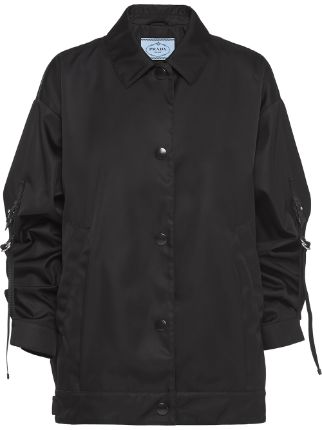 Prada Oversized Fit Gabardine Jacket - Farfetch