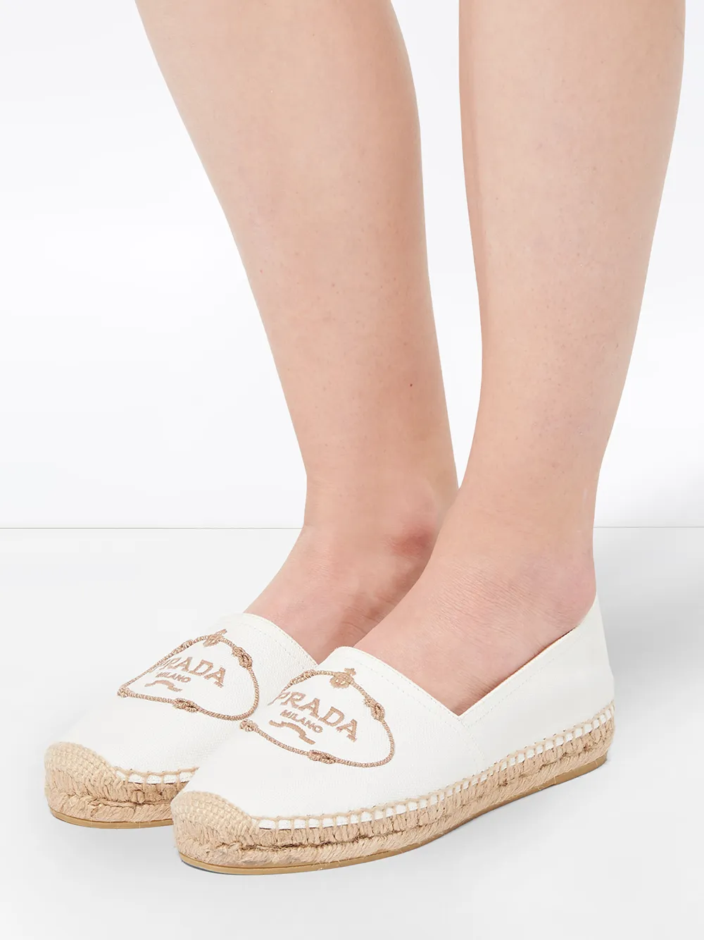 prada white espadrilles