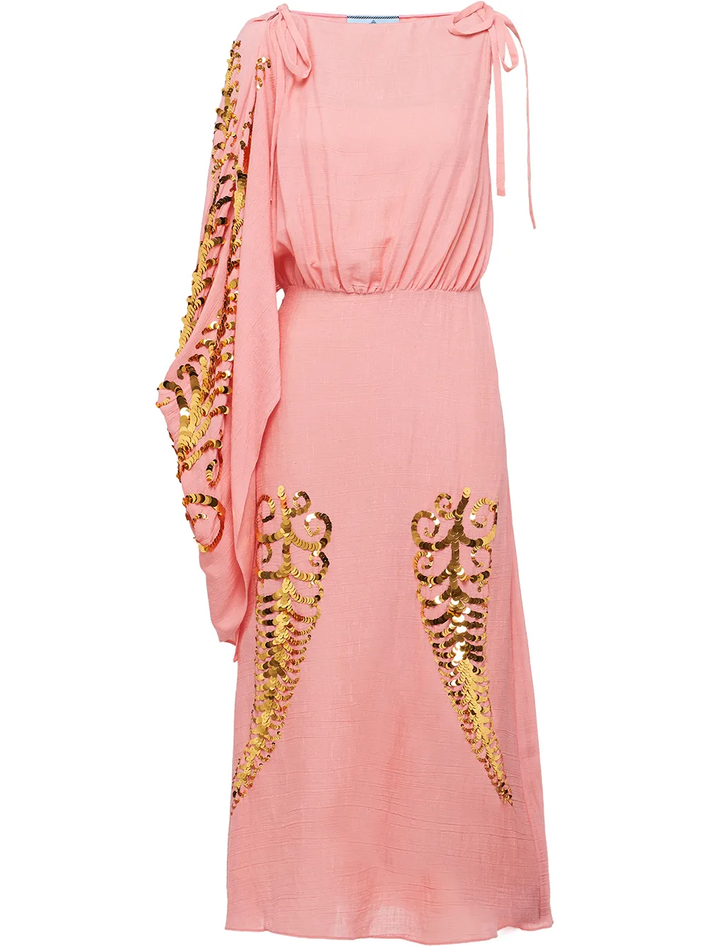 Image 1 of Prada Slubbed toile dress