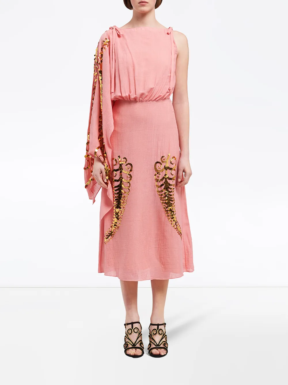 Image 2 of Prada Slubbed toile dress