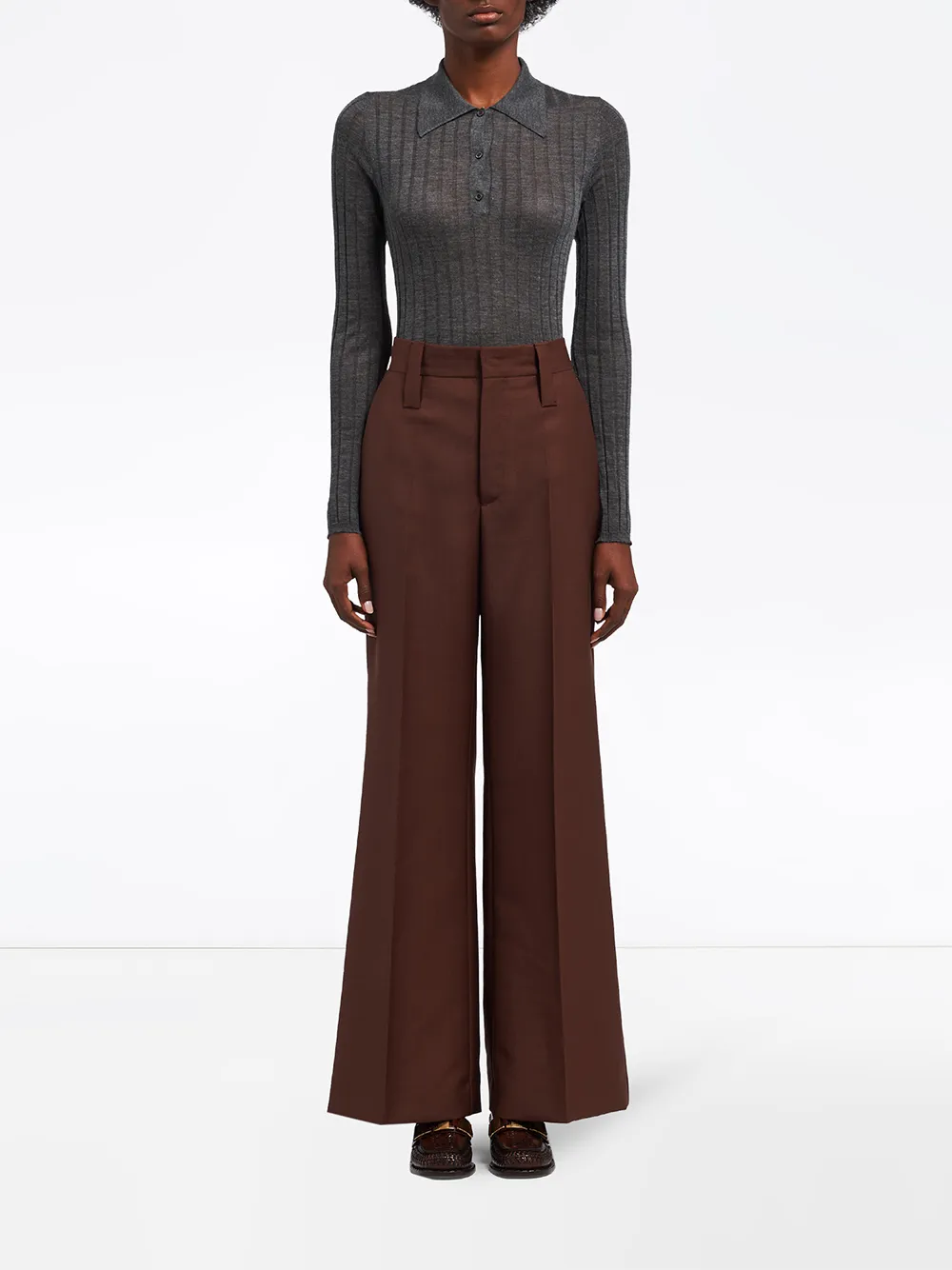 Image 2 of Prada high-waisted flared trousers