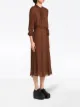 Prada pleated twisted detail midi dress