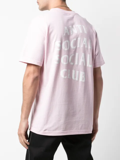 anti social social club t shirt pink