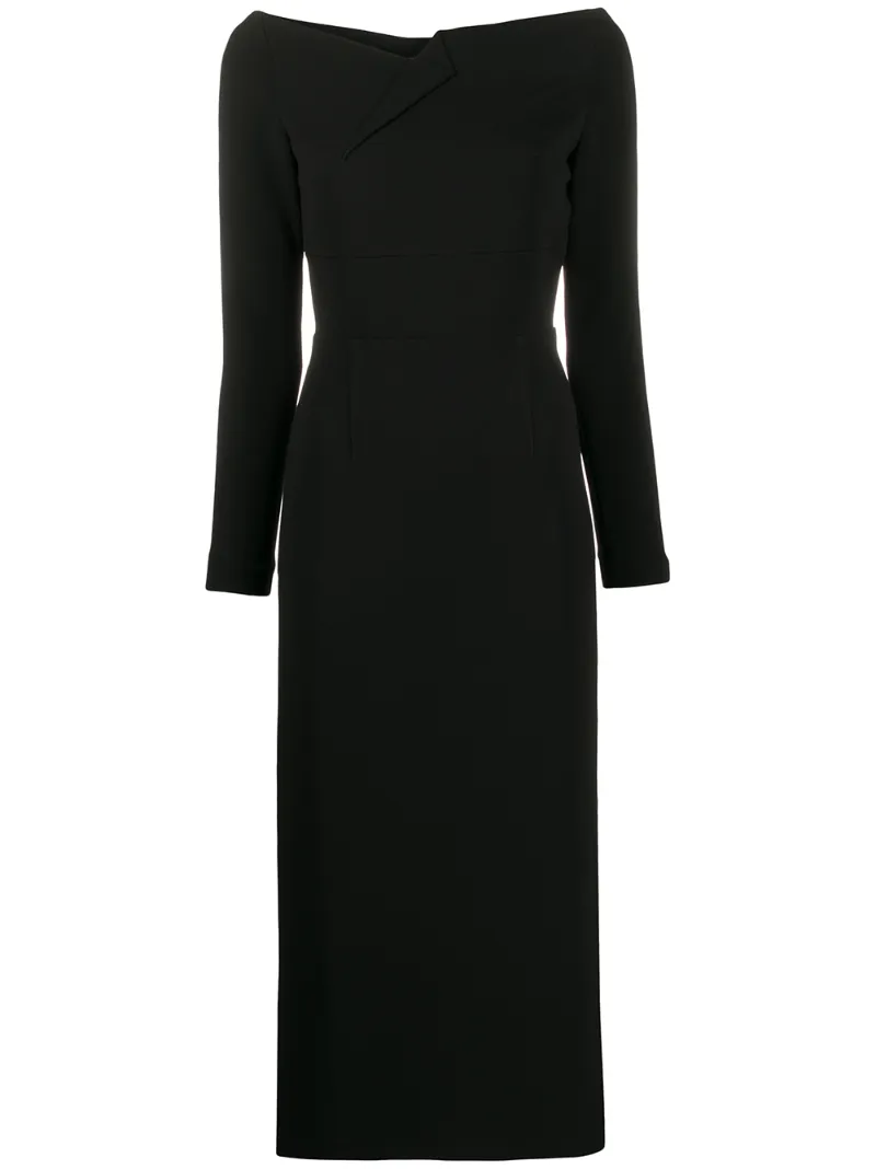 ROLAND MOURET ROMOLO FITTED DRESS