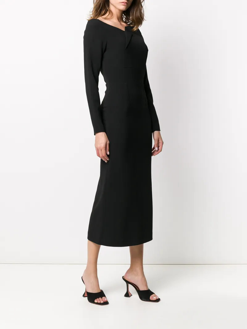 ROLAND MOURET ROMOLO FITTED DRESS