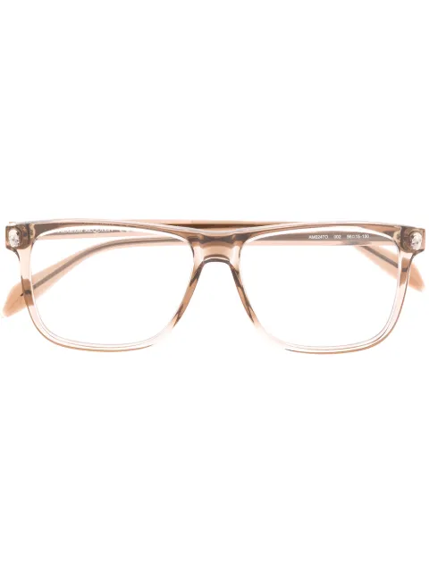 Alexander McQueen Eyewear lentes con armazón rectangular