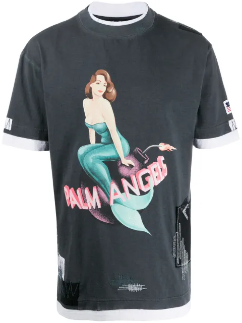 palm angels mermaid t shirt