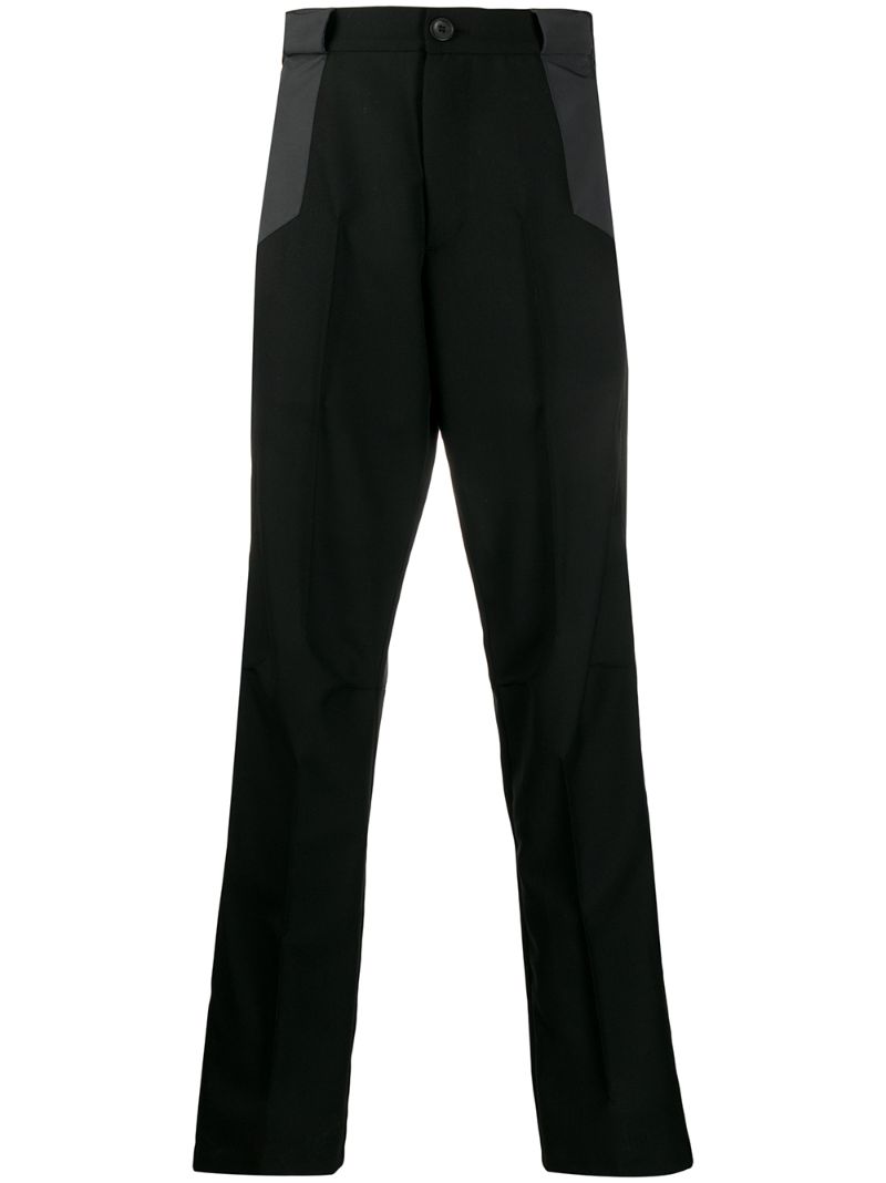 Kiko Kostadinov Black & Grey Wool Tulcea Tailored Trousers | ModeSens