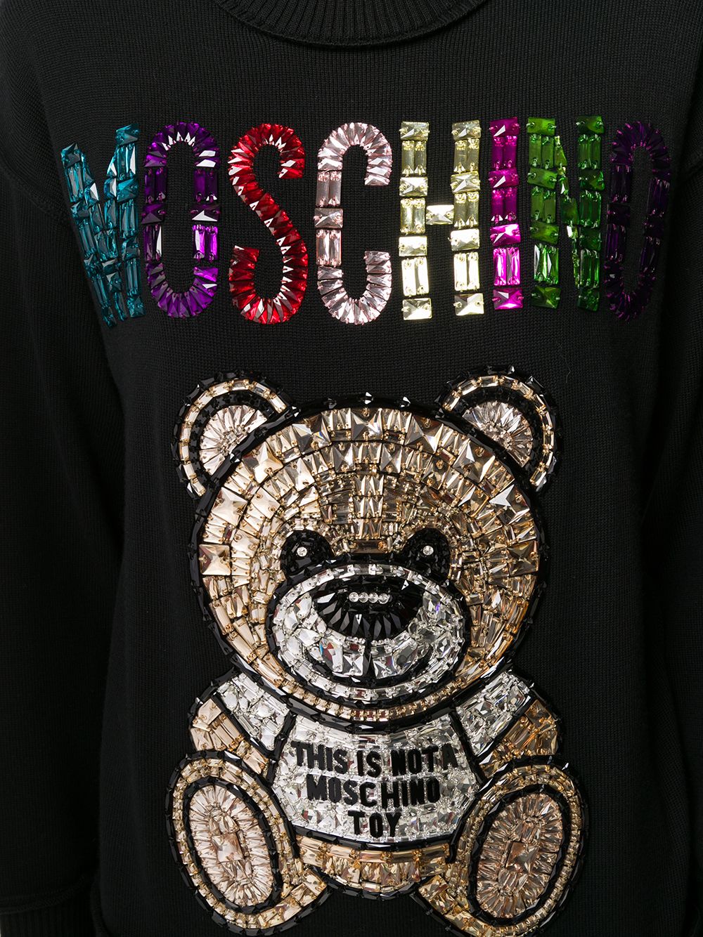 фото Moschino декорированный джемпер teddy bear