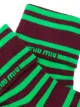 Image 2 of Miu Miu striped logo socks