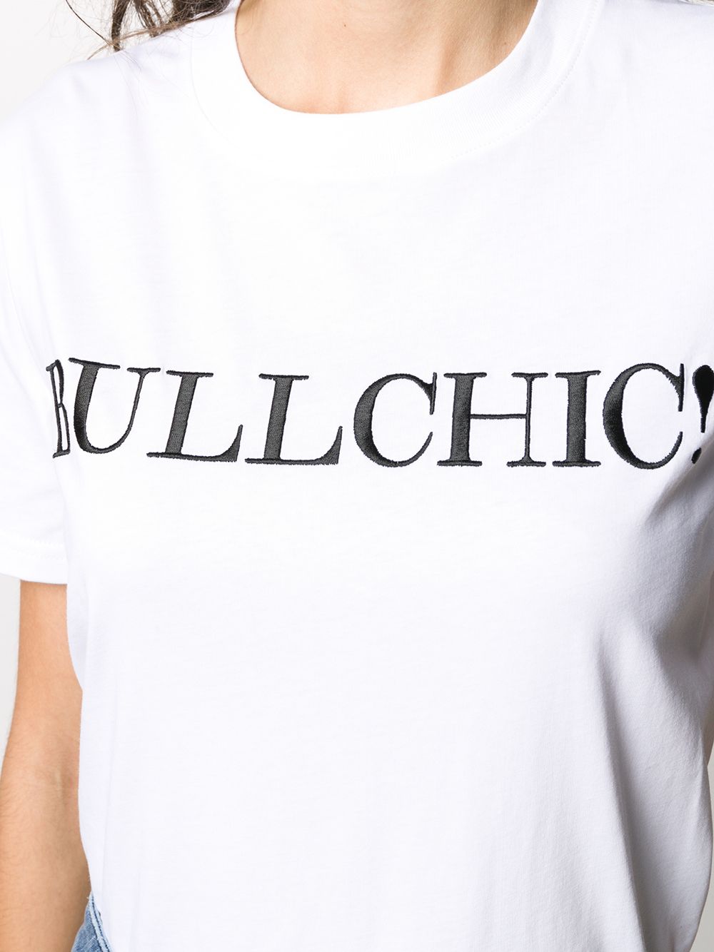 фото Moschino футболка с принтом bullchic