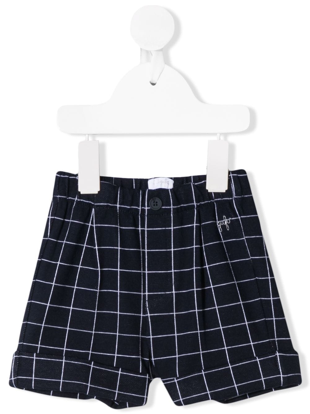 Il Gufo Babies' Check Tailored Shorts In Blue