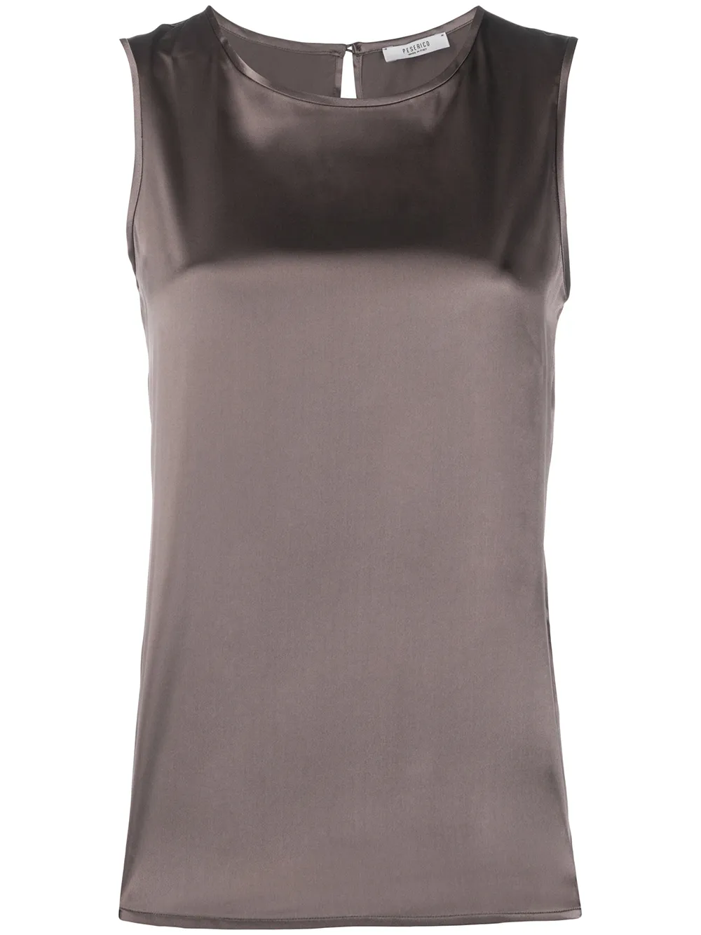 Peserico Relaxed Tank Top In Grey