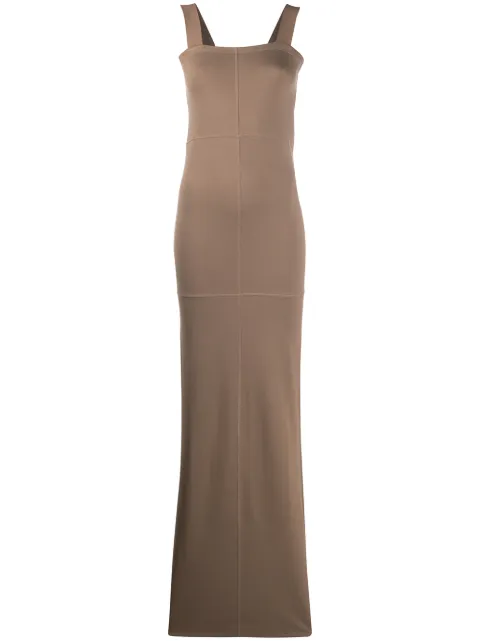 LEMAIRE square neck maxi dress
