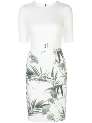 ted baker white midi dress