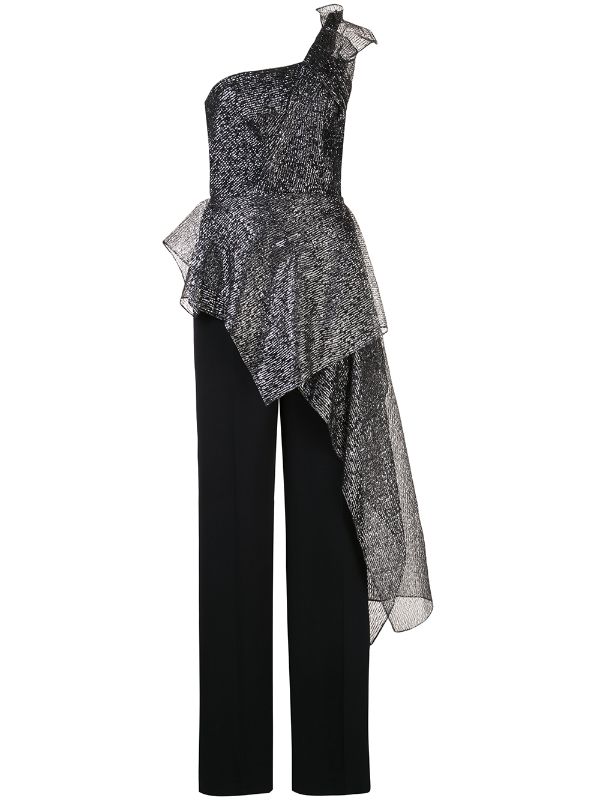 black jumpsuit cocktail