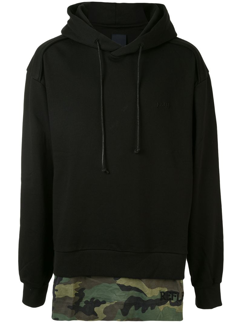 Juunj Long-sleeved Hoodie In Black