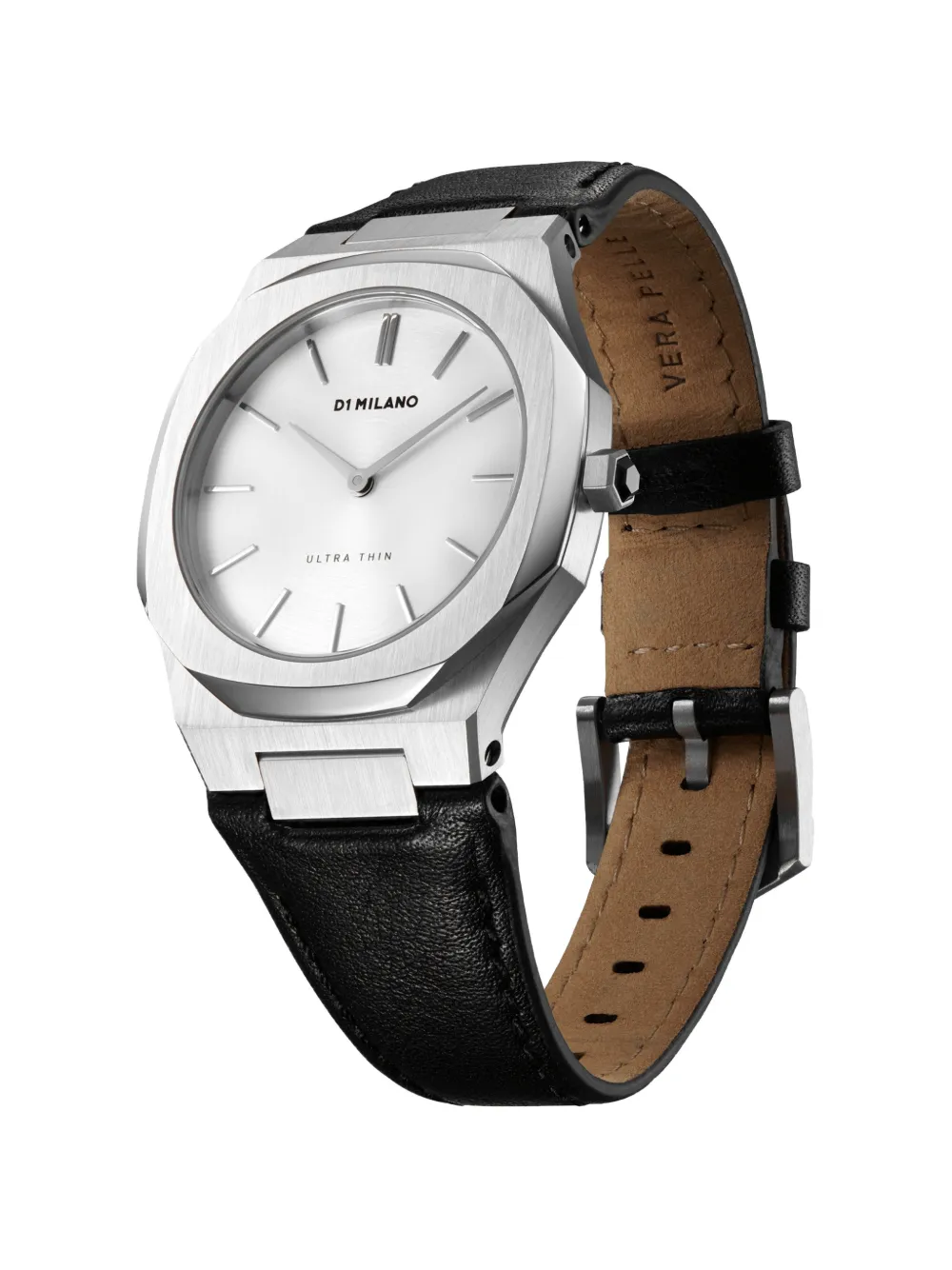  D1 Milano Armbanduhr Mit Perlen   Silber 