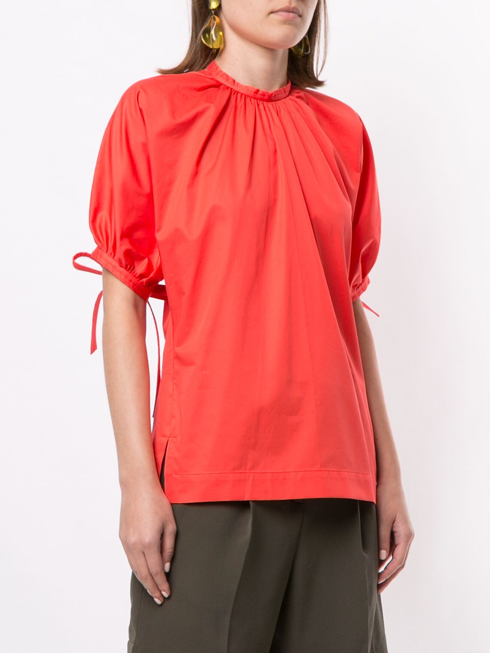 фото Eudon choi short-sleeved cotton blouse