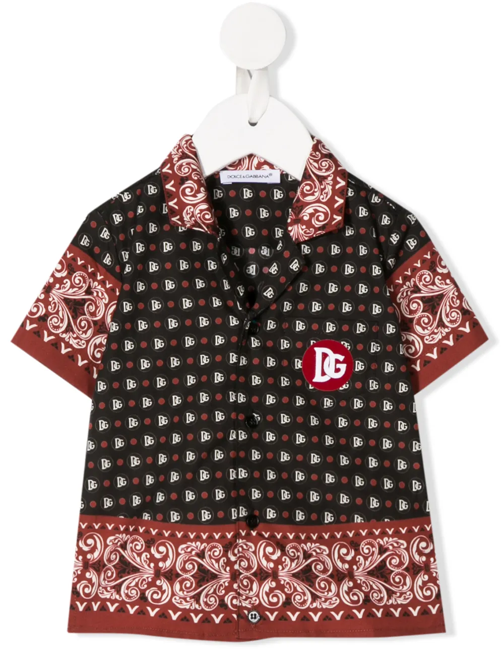 фото Dolce & gabbana kids рубашка с логотипом dg