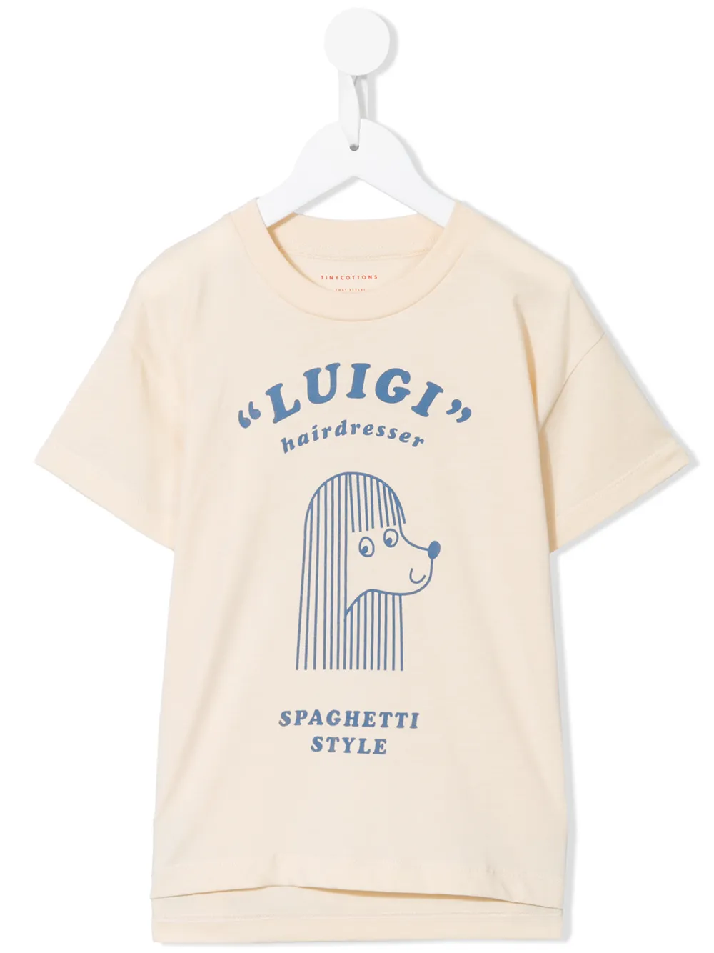 Tiny Cottons Kids' Spaghetti Style Graphic Print T-shirt In Neutrals