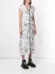 Markus Lupfer safari print midi dress