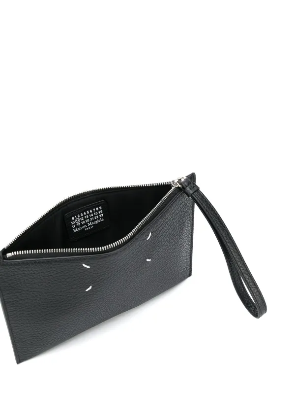 Maison Margiela Stitch Detailed Zipped Clutch - Farfetch