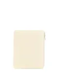 Comme Des Garçons Wallet zip-up leather iPad case - White