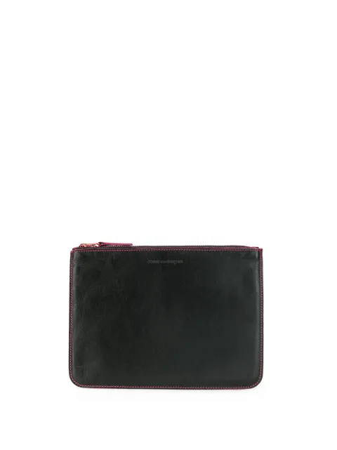 Comme Des Garçons Wallet portefeuille en cuir à bords contrastants