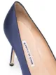 Manolo Blahnik Hangisi 95mm appliqué satin pumps
