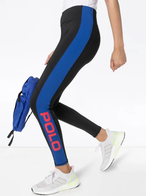 Polo Ralph Lauren logo stripe leggings 