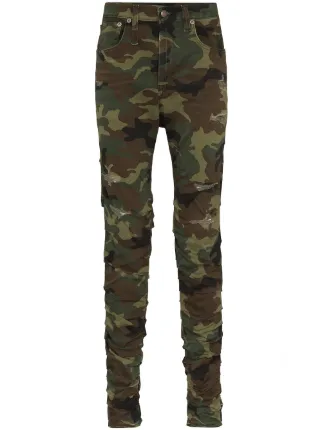 camo distressed jeans
