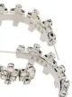 AREA silver-tone crystal-embellished hoop earrings