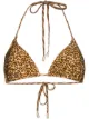 Image 1 of Zimmermann Empire leopard-print halterneck bikini top