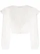 Image 1 of Zimmermann Bellitude ruffled cropped blouse