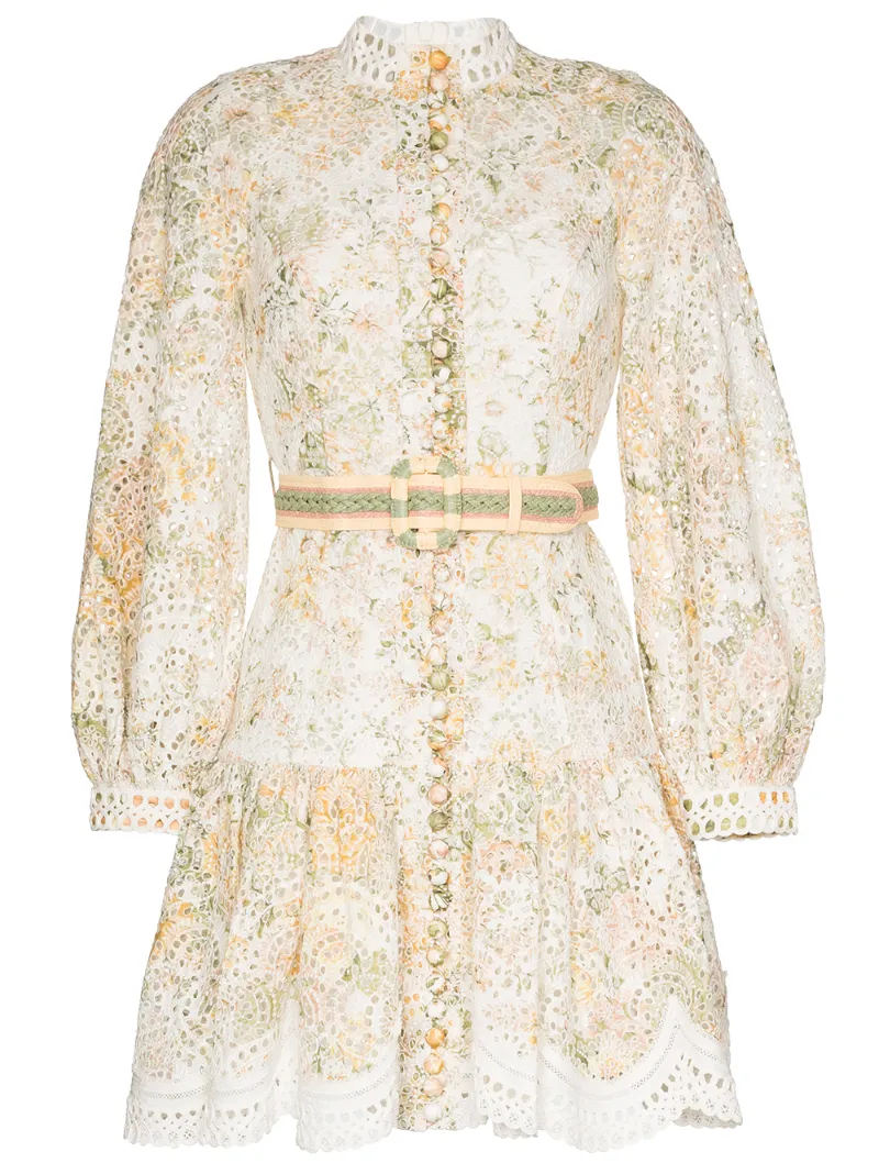ZIMMERMANN AMELIE FLORAL-PRINT MINI DRESS
