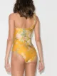Zimmermann Amelie floral-print one-shoulder swimsuit