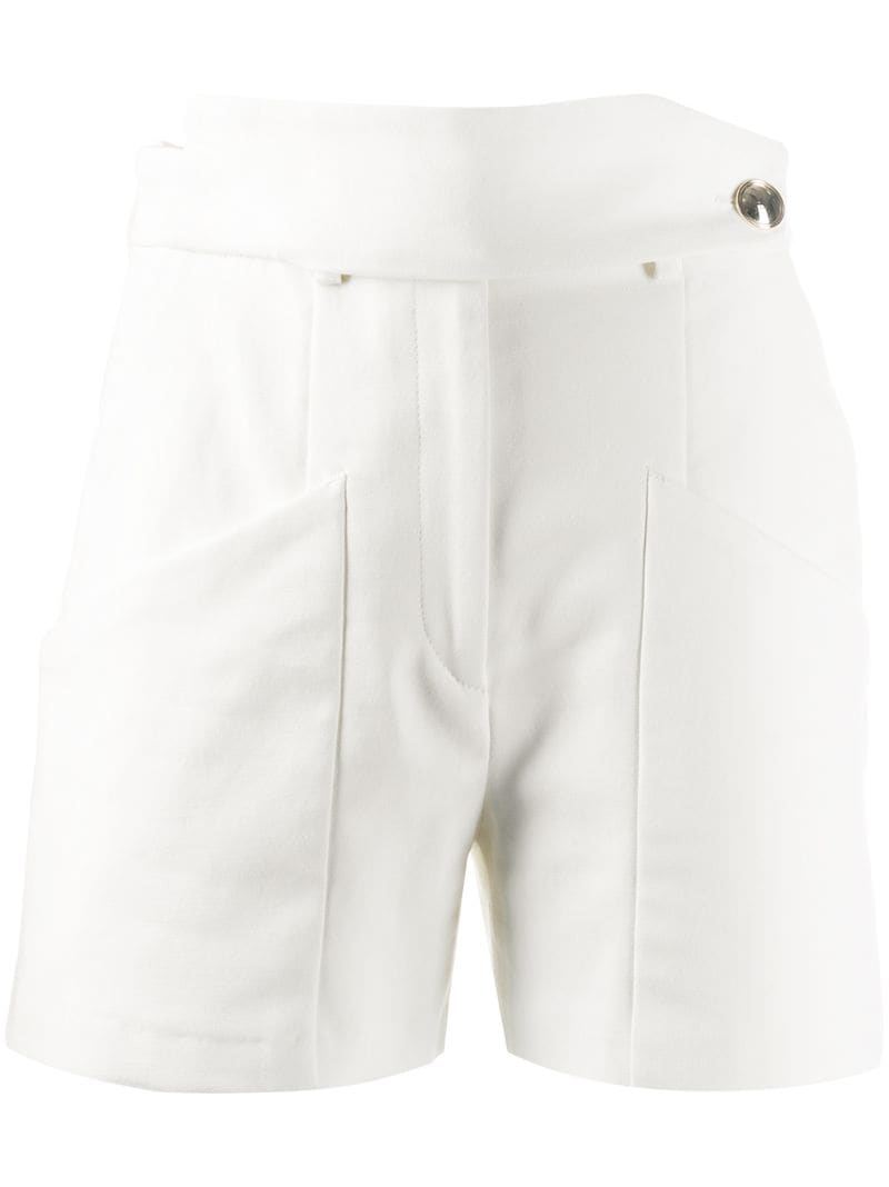 Shop Iro High-rise Shorts In White