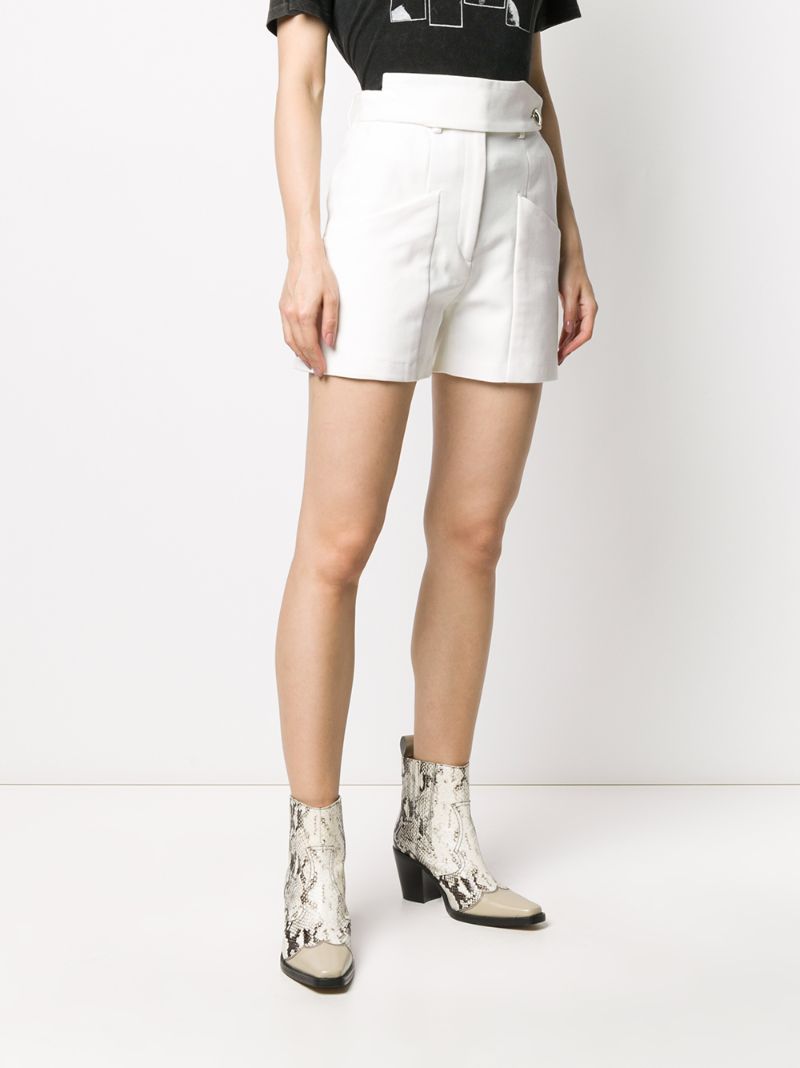 Shop Iro High-rise Shorts In White