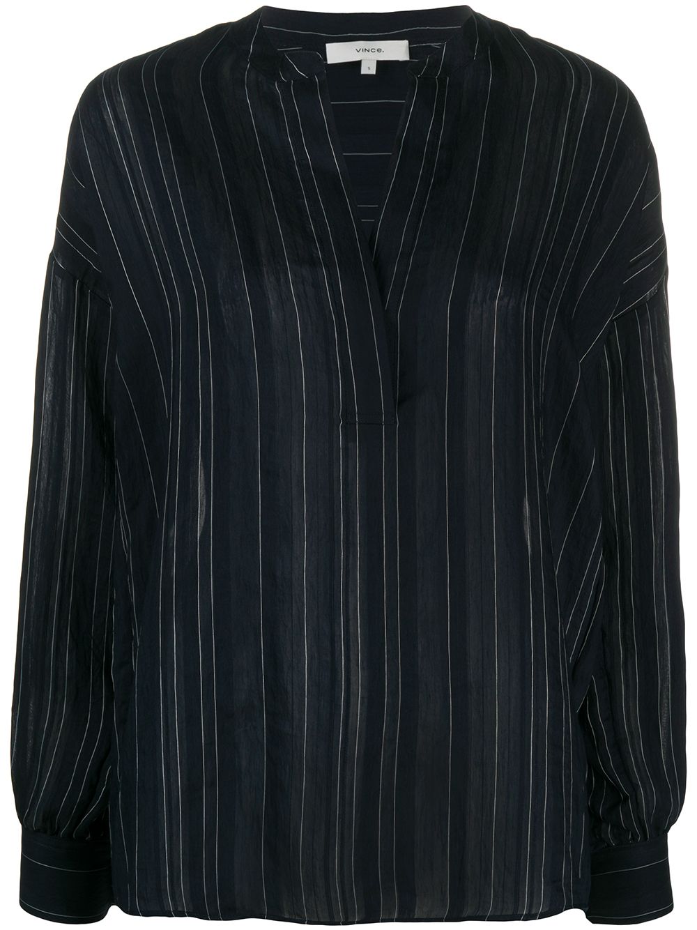 фото Vince striped v-neck blouse